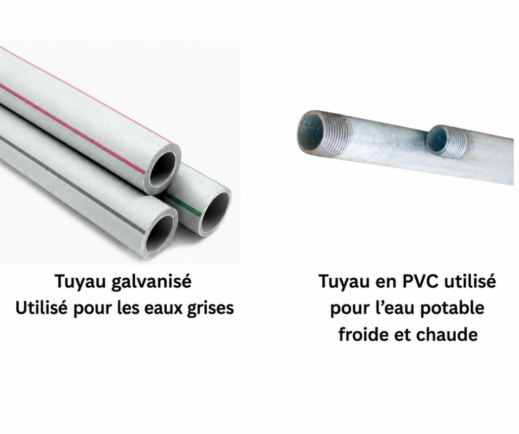 Tuyaux en PVC ou en Fer à Douala